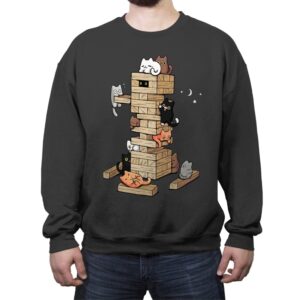 Gaming Kittens - Crew Neck Sweatshirt Crew Neck Sweatshirt RIPT Apparel Small / Charcoal