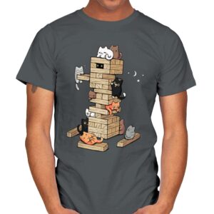 Gaming Kittens - Mens T-Shirts RIPT Apparel Small / Charcoal
