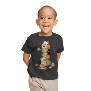 Gaming Kittens - Youth T-Shirts RIPT Apparel X-small / Charcoal