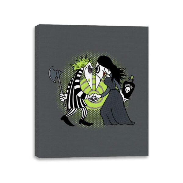 Grave Robber Vs Witch - Canvas Wraps Canvas Wraps RIPT Apparel 11x14 / Charcoal