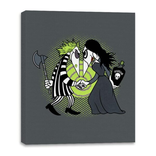 Grave Robber Vs Witch - Canvas Wraps Canvas Wraps RIPT Apparel 16x20 / Charcoal