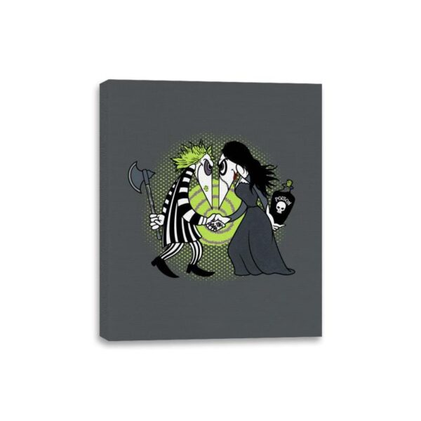 Grave Robber Vs Witch - Canvas Wraps Canvas Wraps RIPT Apparel 8x10 / Charcoal