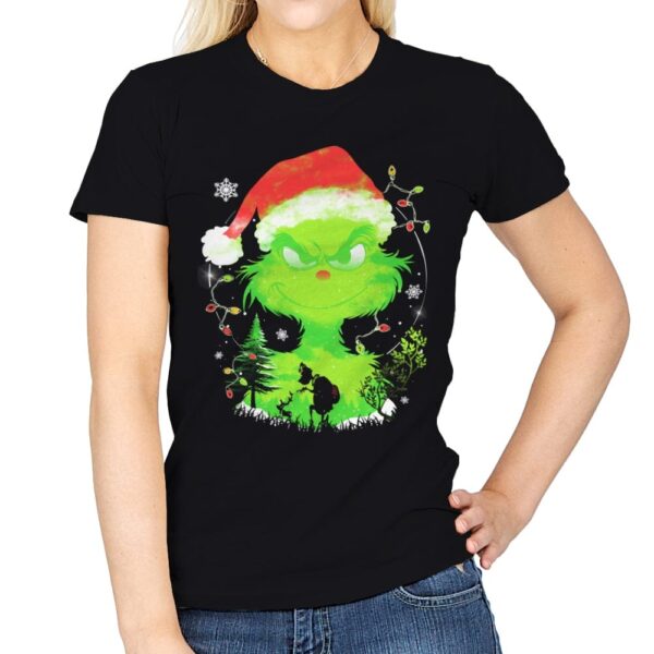 Grinch in the Gloom - Womens T-Shirts RIPT Apparel Small / Black