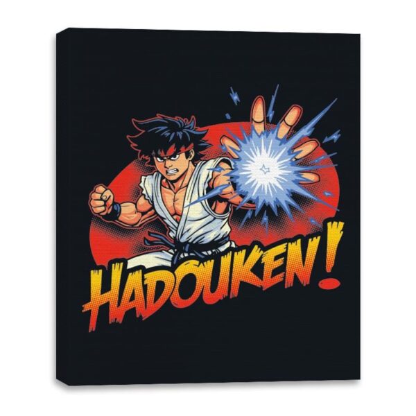 Hadouken - Canvas Wraps Canvas Wraps RIPT Apparel 16x20 / Black