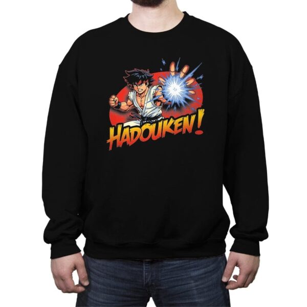 Hadouken - Crew Neck Sweatshirt Crew Neck Sweatshirt RIPT Apparel Small / Black