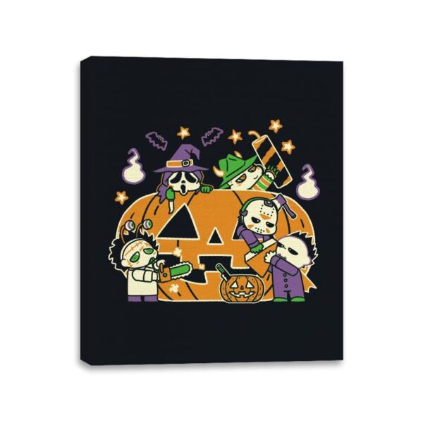 Halloween is Coming - Canvas Wraps Canvas Wraps RIPT Apparel 11x14 / Black