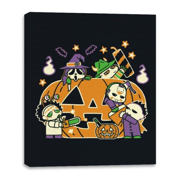 Halloween is Coming - Canvas Wraps Canvas Wraps RIPT Apparel 16x20 / Black