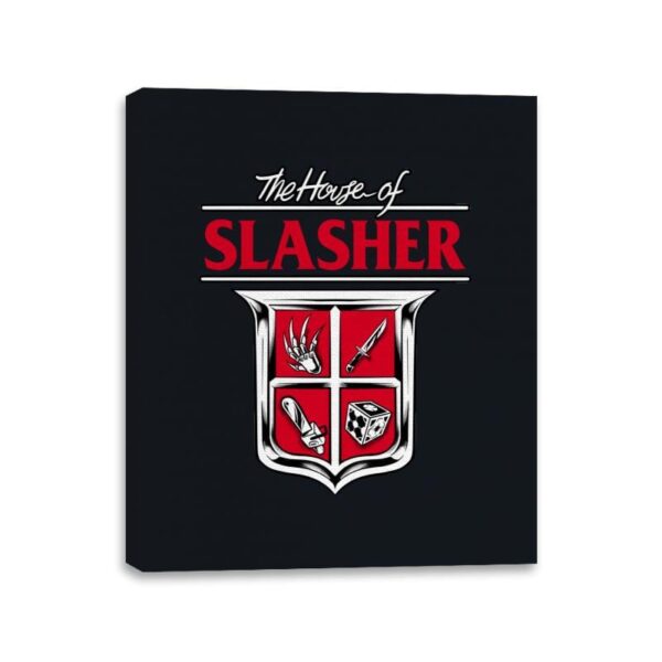 House of Slasher - Canvas Wraps Canvas Wraps RIPT Apparel 11x14 / Black