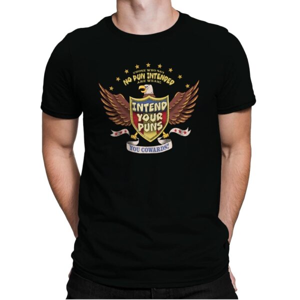 Intend Your Puns! - Mens Premium T-Shirts RIPT Apparel Small / Black