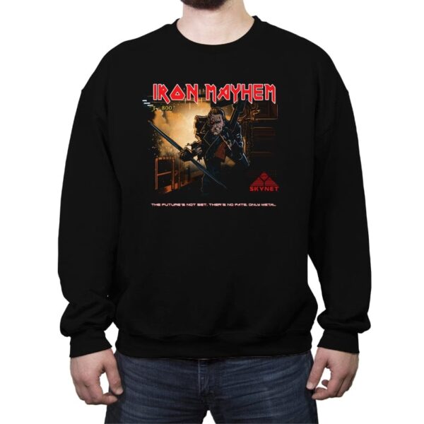 Iron Mayhem - Crew Neck Sweatshirt Crew Neck Sweatshirt RIPT Apparel Small / Black