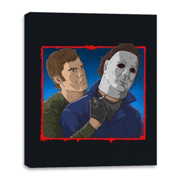 Killing the Killer - Canvas Wraps Canvas Wraps RIPT Apparel 16x20 / Black