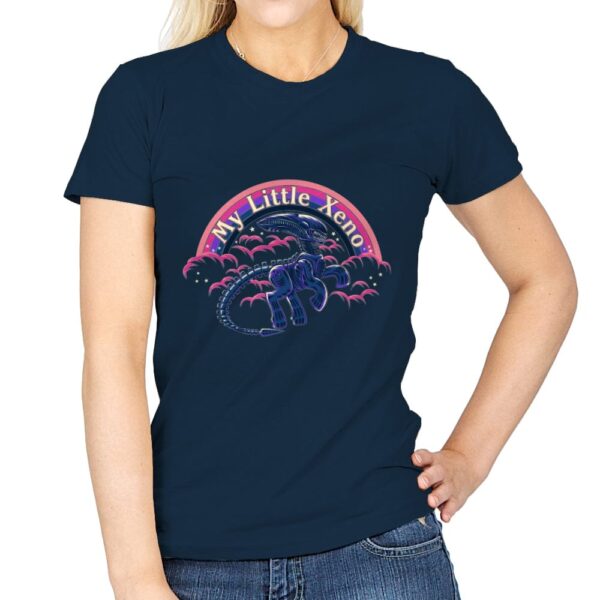 Little Xeno - Womens T-Shirts RIPT Apparel Small / Navy