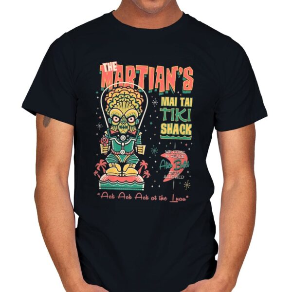 Martians Mai Tai Tiki - Mens T-Shirts RIPT Apparel Small / Black