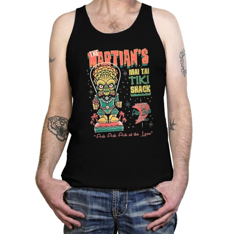 Martians Mai Tai Tiki - Tanktop Tanktop RIPT Apparel X-Small / Black