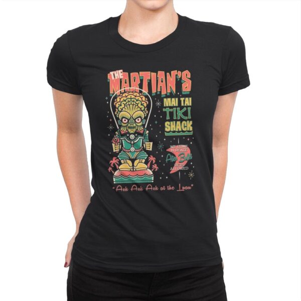 Martians Mai Tai Tiki - Womens Premium T-Shirts RIPT Apparel Small / Black