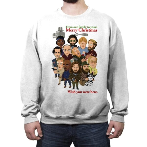 Merry Things - Crew Neck Sweatshirt Crew Neck Sweatshirt RIPT Apparel Small / White