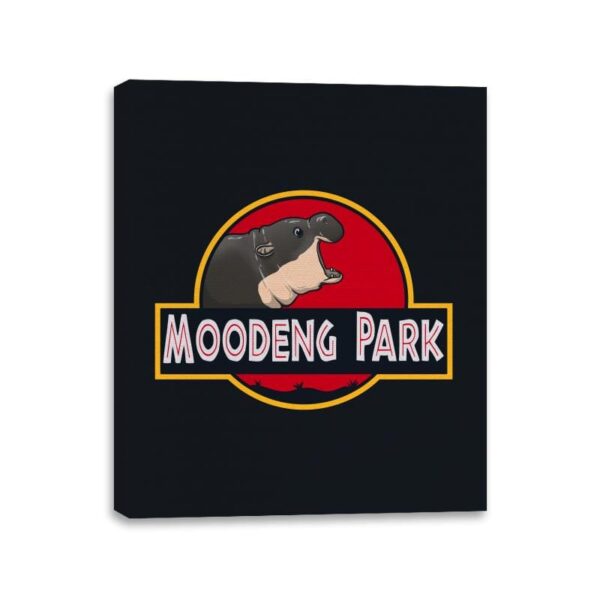 Moodeng Park - Canvas Wraps Canvas Wraps RIPT Apparel 11x14 / Black