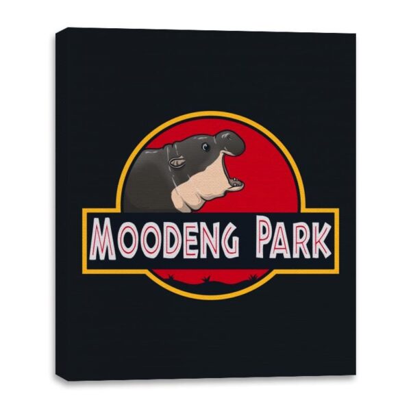 Moodeng Park - Canvas Wraps Canvas Wraps RIPT Apparel 16x20 / Black