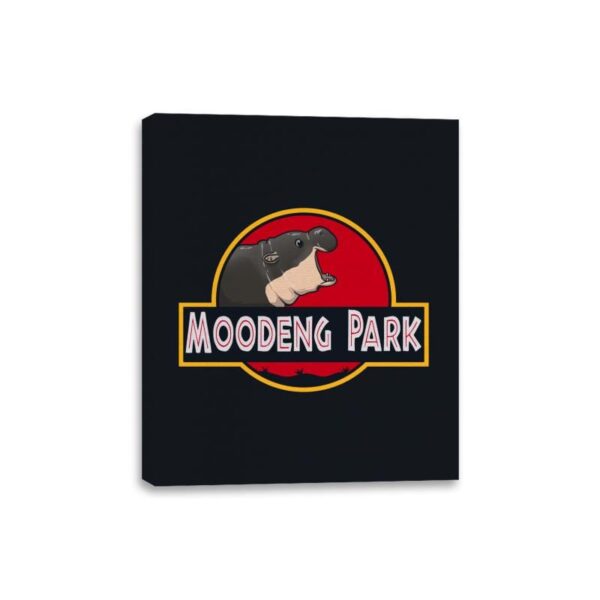 Moodeng Park - Canvas Wraps Canvas Wraps RIPT Apparel 8x10 / Black