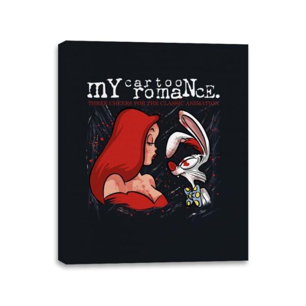 My Cartoon Romance - Canvas Wraps Canvas Wraps RIPT Apparel 11x14 / Black