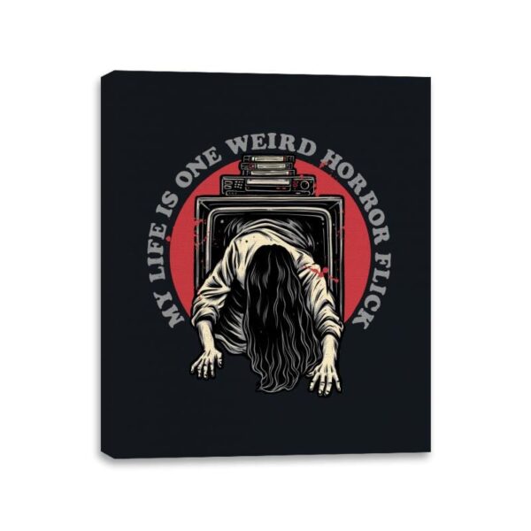 One Big Horror Flick! - Canvas Wraps Canvas Wraps RIPT Apparel 11x14 / Black