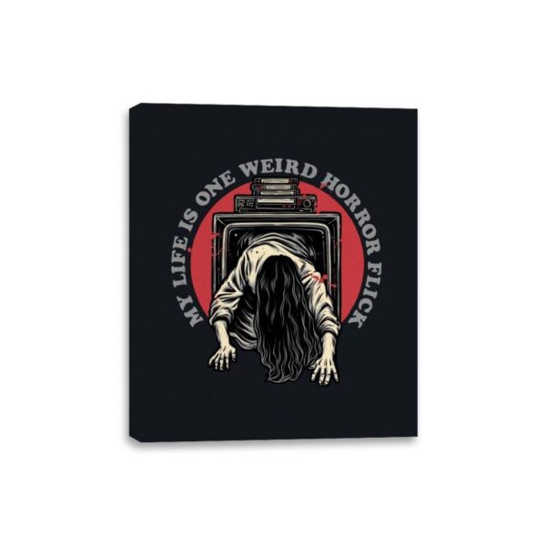 One Big Horror Flick! - Canvas Wraps Canvas Wraps RIPT Apparel 8x10 / Black