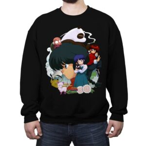 One Half - Crew Neck Sweatshirt Crew Neck Sweatshirt RIPT Apparel Small / Black