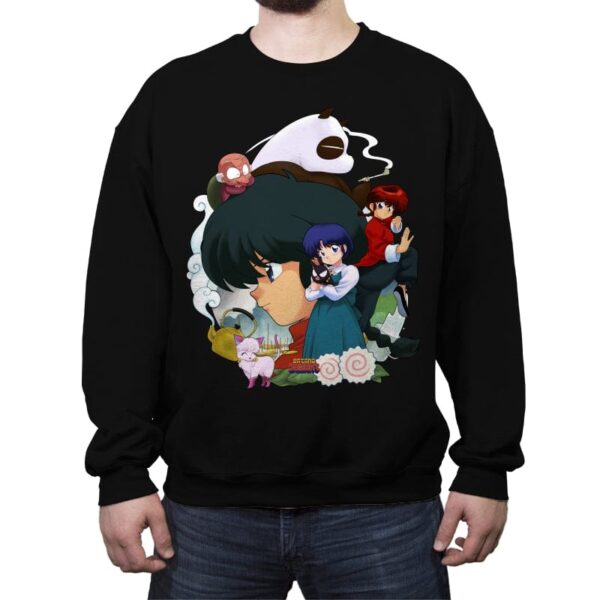 One Half - Crew Neck Sweatshirt Crew Neck Sweatshirt RIPT Apparel Small / Black