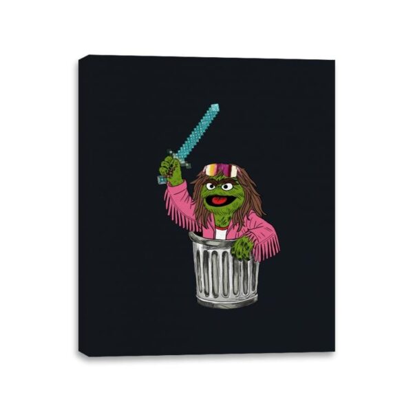 Oscar "The Garbage Man" Grouchson - Canvas Wraps Canvas Wraps RIPT Apparel 11x14 / Black