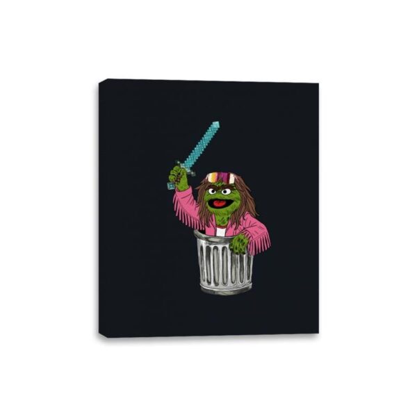 Oscar "The Garbage Man" Grouchson - Canvas Wraps Canvas Wraps RIPT Apparel 8x10 / Black