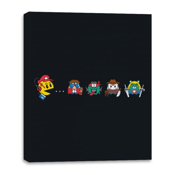 Pac-80's - Canvas Wraps Canvas Wraps RIPT Apparel 16x20 / Black