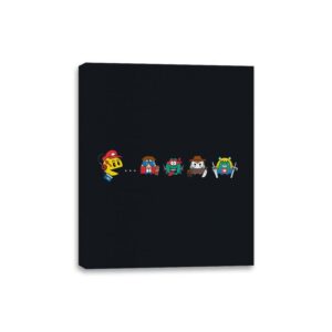 Pac-80's - Canvas Wraps Canvas Wraps RIPT Apparel 8x10 / Black