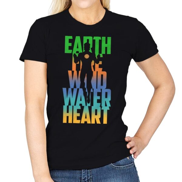 Powers Combined - Womens T-Shirts RIPT Apparel Small / Black