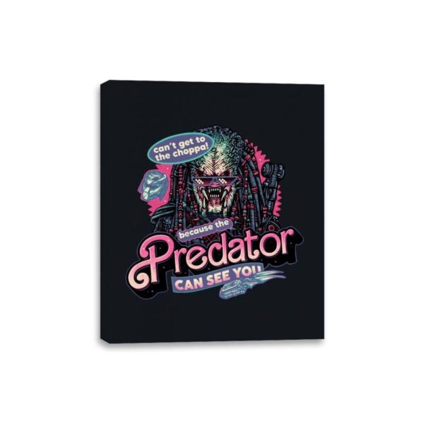 Predator Can See You - Canvas Wraps Canvas Wraps RIPT Apparel 8x10 / Black