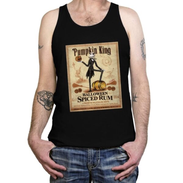 Pumpkin King - Halloween Spiced Rum - Tanktop Tanktop RIPT Apparel X-Small / Black