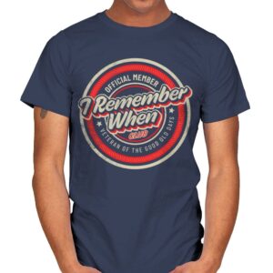 Remember When - Mens T-Shirts RIPT Apparel Small / Navy
