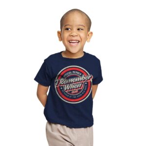 Remember When - Youth T-Shirts RIPT Apparel X-small / Navy