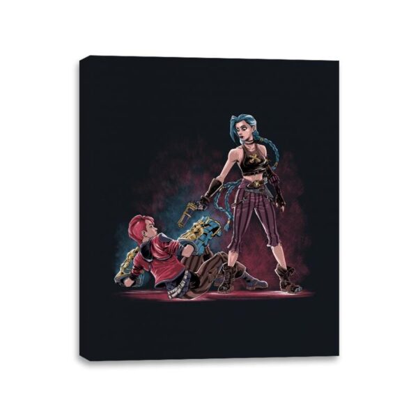 Reservoir Sisters - Canvas Wraps Canvas Wraps RIPT Apparel 11x14 / Black