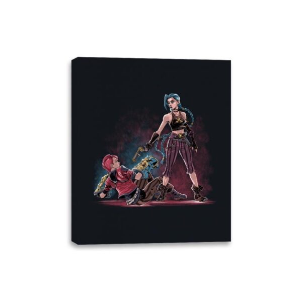 Reservoir Sisters - Canvas Wraps Canvas Wraps RIPT Apparel 8x10 / Black