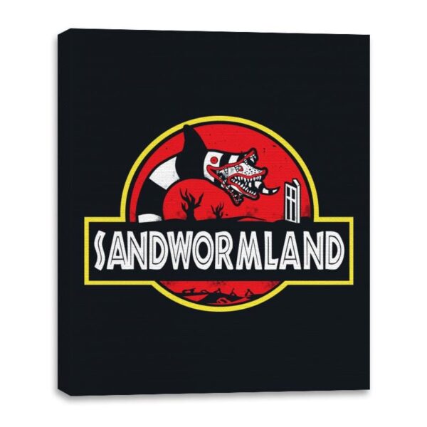 Sandwormland - Canvas Wraps Canvas Wraps RIPT Apparel 16x20 / Black