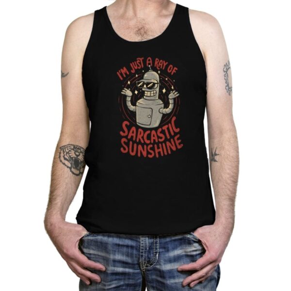 Sarcastic Sunshine - Tanktop Tanktop RIPT Apparel X-Small / Black