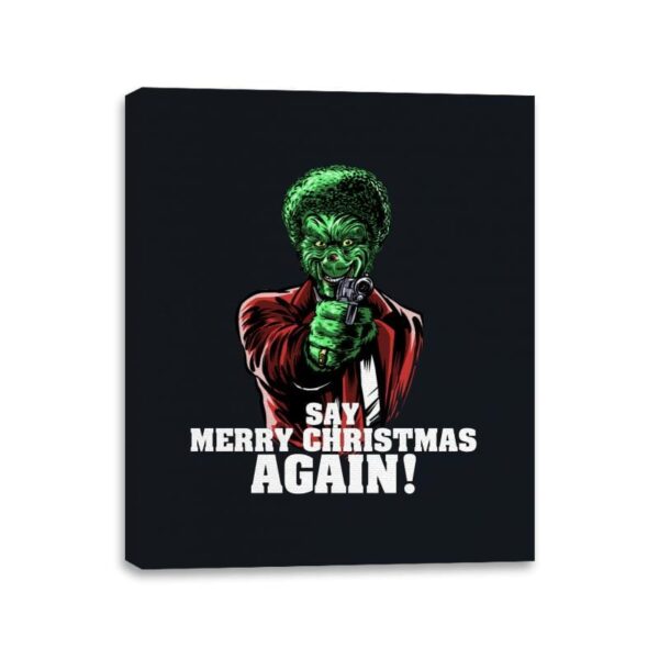 Say it Again - Canvas Wraps Canvas Wraps RIPT Apparel 11x14 / Black