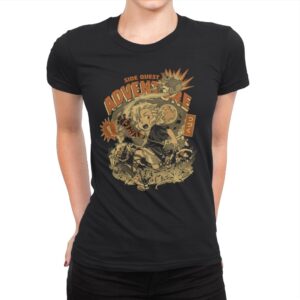 Side Quest Adventure - Womens Premium T-Shirts RIPT Apparel Small / Black