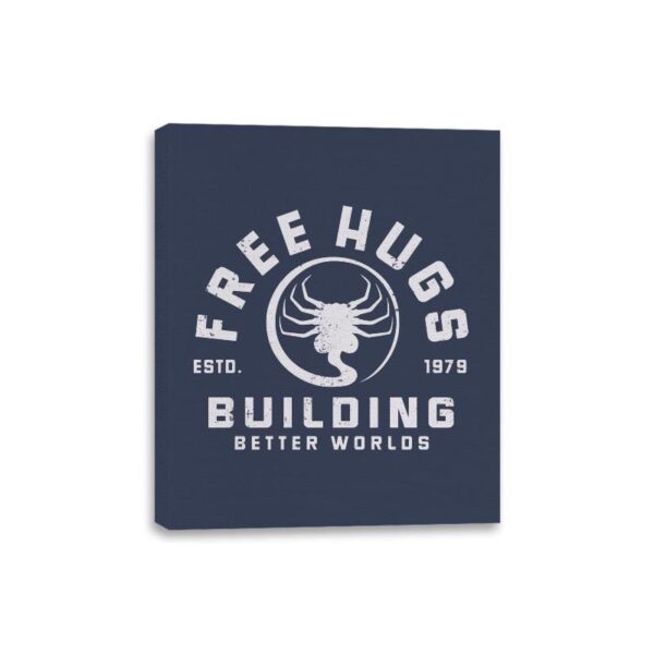 Slobbery Hug - Canvas Wraps Canvas Wraps RIPT Apparel 8x10 / Navy