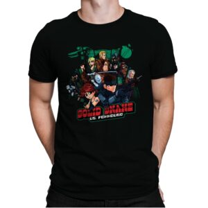 Solid Snake Vs Foxhound - Mens Premium T-Shirts RIPT Apparel Small / Black