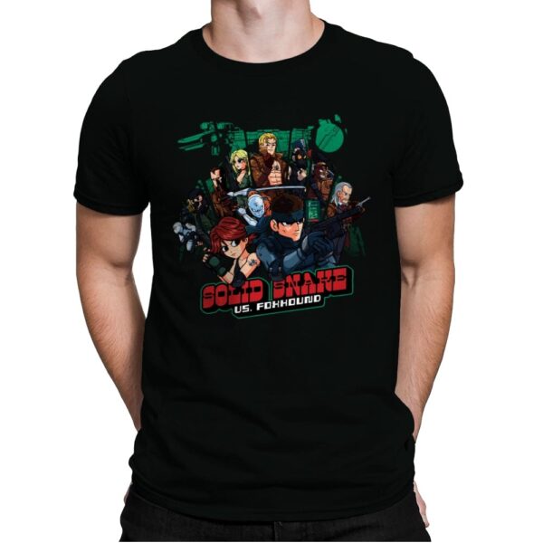 Solid Snake Vs Foxhound - Mens Premium T-Shirts RIPT Apparel Small / Black
