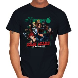 Solid Snake Vs Foxhound - Mens T-Shirts RIPT Apparel Small / Black