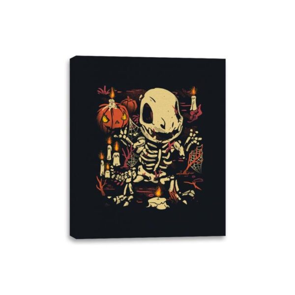Spooky Fire Fossils - Canvas Wraps Canvas Wraps RIPT Apparel 8x10 / Black