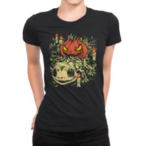 Spooky Grass Fossils - Womens Premium T-Shirts RIPT Apparel Small / Black