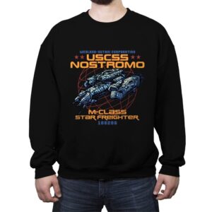 Star Freighter - Crew Neck Sweatshirt Crew Neck Sweatshirt RIPT Apparel Small / Black